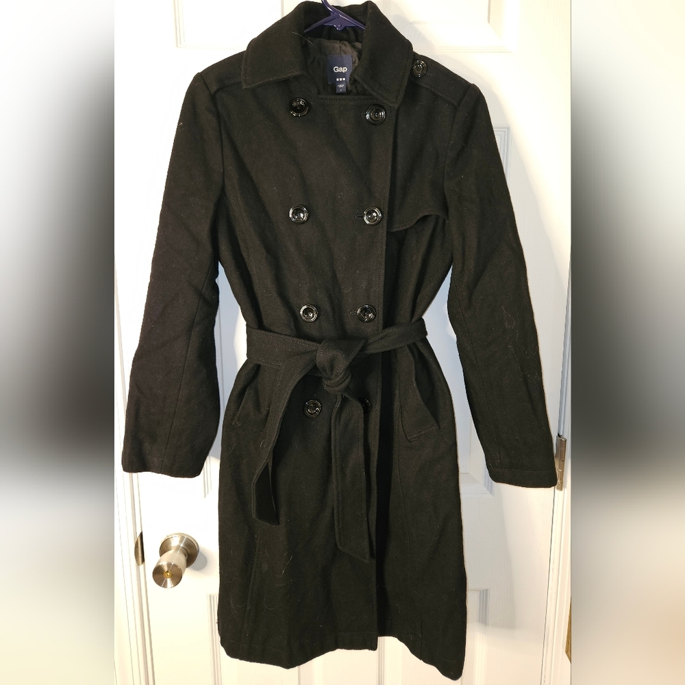Gap Wool Jacket With Belt.  36" . Size Small